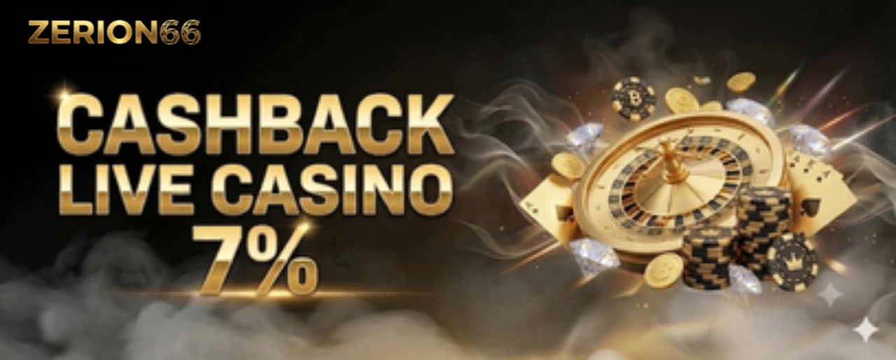 CASHBACK LIVE CASINO 7%